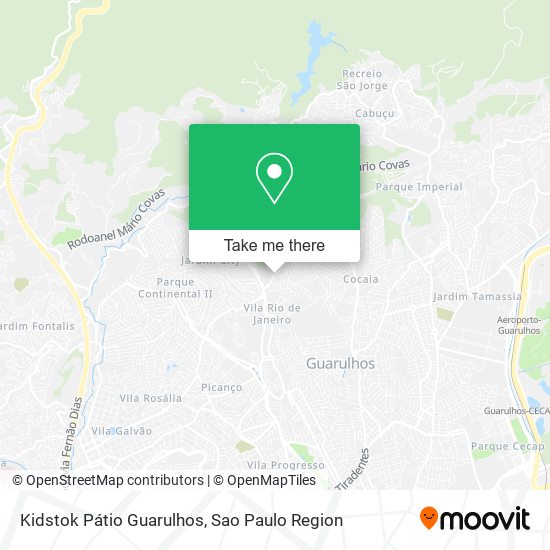 Kidstok Pátio Guarulhos map