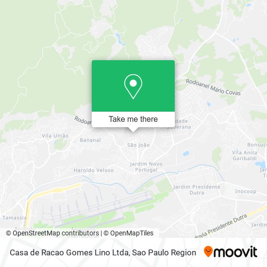 Casa de Racao Gomes Lino Ltda map