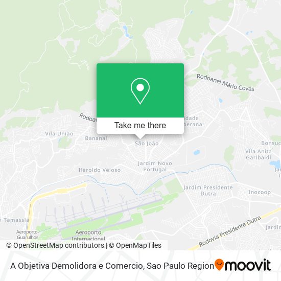 Mapa A Objetiva Demolidora e Comercio