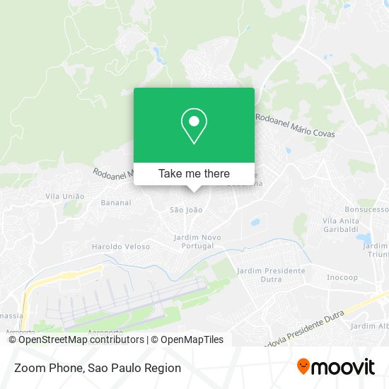 Mapa Zoom Phone