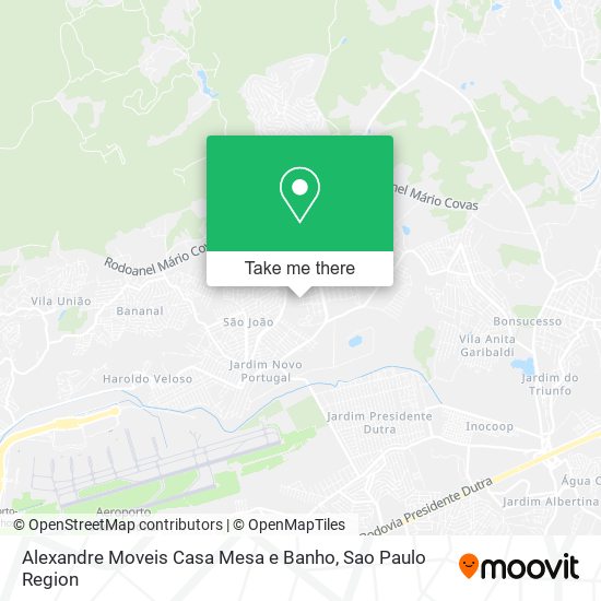 Mapa Alexandre Moveis Casa Mesa e Banho