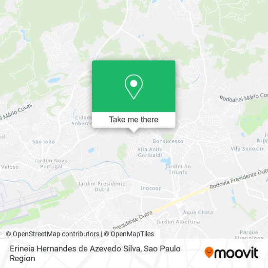 Erineia Hernandes de Azevedo Silva map