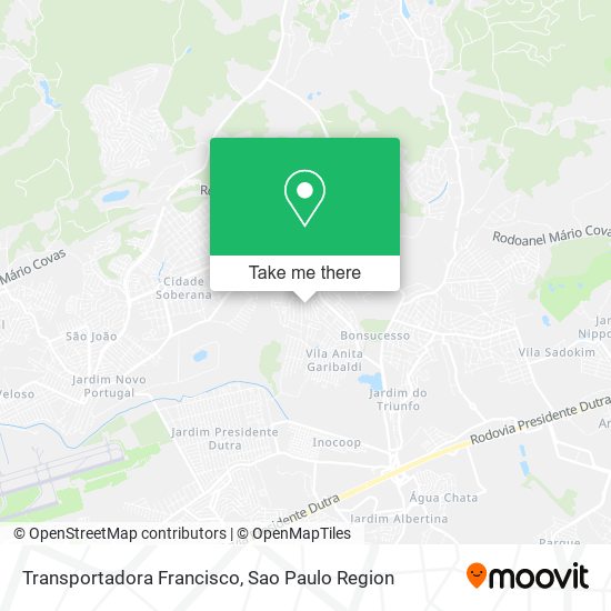Transportadora Francisco map