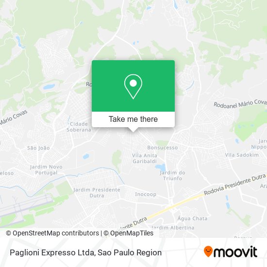 Paglioni Expresso Ltda map