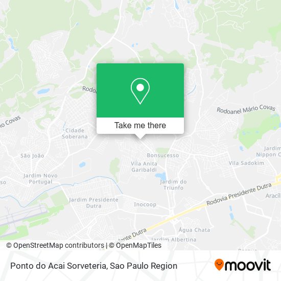 Ponto do Acai Sorveteria map