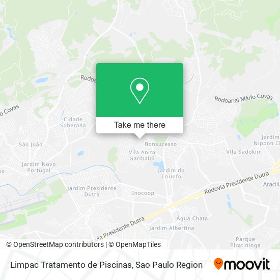 Limpac Tratamento de Piscinas map