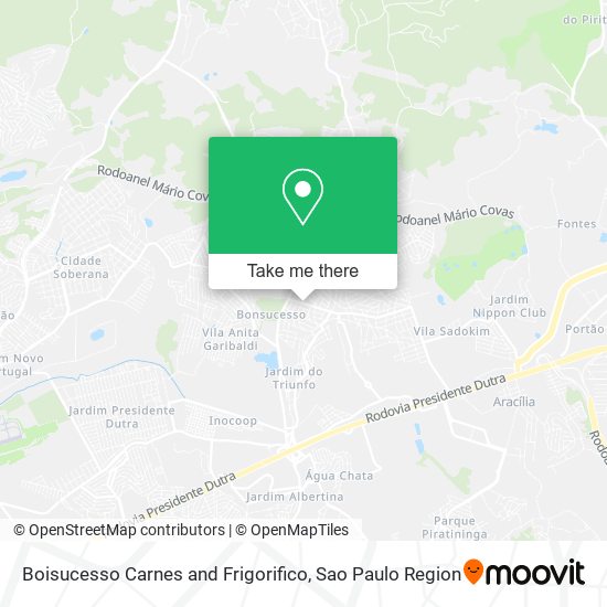 Boisucesso Carnes and Frigorifico map