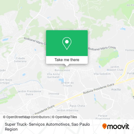 Super Truck- Serviços Automotivos map