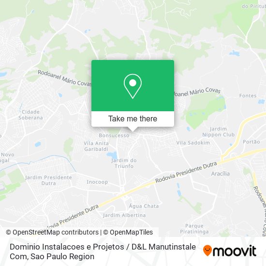 Dominio Instalacoes e Projetos / D&L Manutinstale Com map