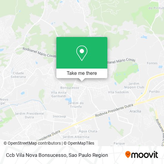 Ccb Vila Nova Bonsucesso map
