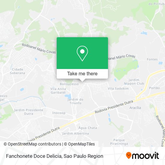 Fanchonete Doce Delicia map
