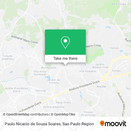 Paulo Nicacio de Sousa Soares map