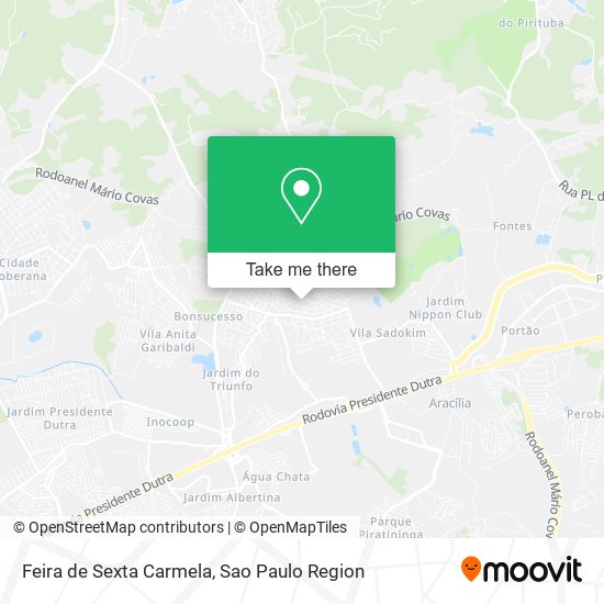 Feira de Sexta Carmela map