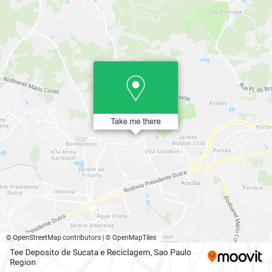 Mapa Tee Deposito de Sucata e Reciclagem