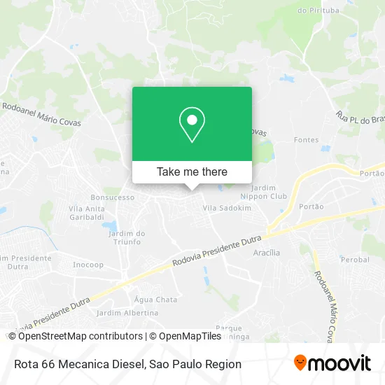 Rota 66 Mecanica Diesel map