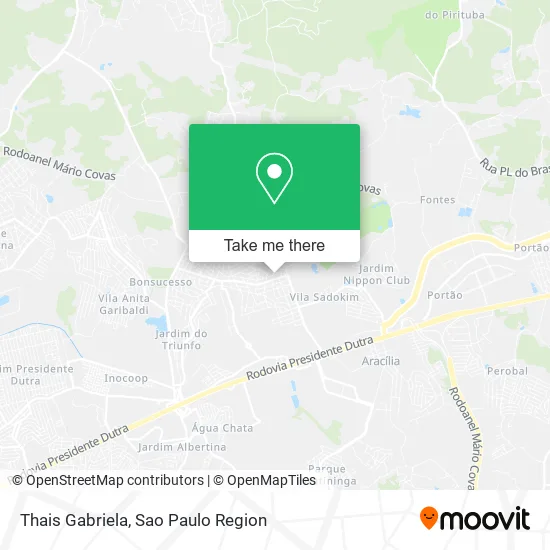 Thais Gabriela map
