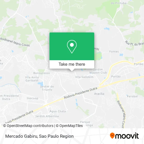 Mercado Gabiru map