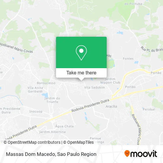 Massas Dom Macedo map