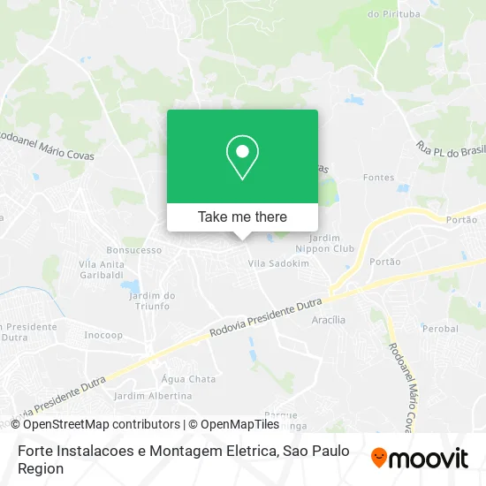 Forte Instalacoes e Montagem Eletrica map
