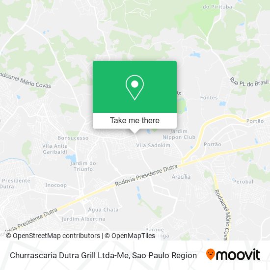 Mapa Churrascaria Dutra Grill Ltda-Me