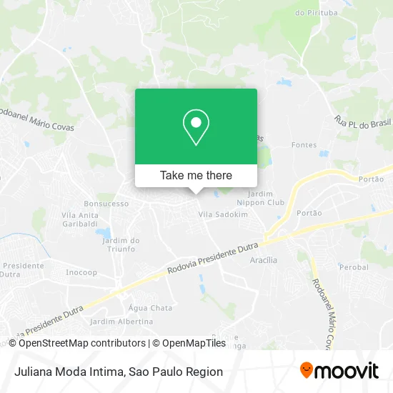 Juliana Moda Intima map