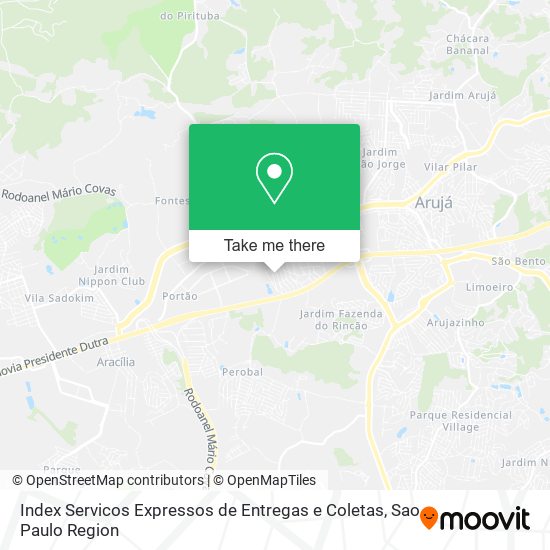 Index Servicos Expressos de Entregas e Coletas map