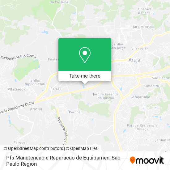 Pfs Manutencao e Reparacao de Equipamen map