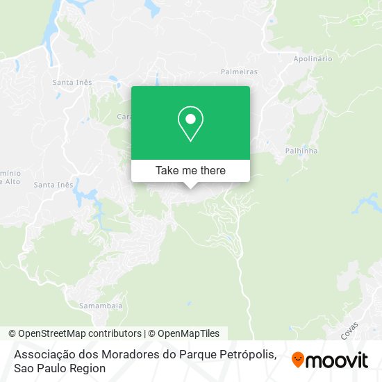 Associação dos Moradores do Parque Petrópolis map