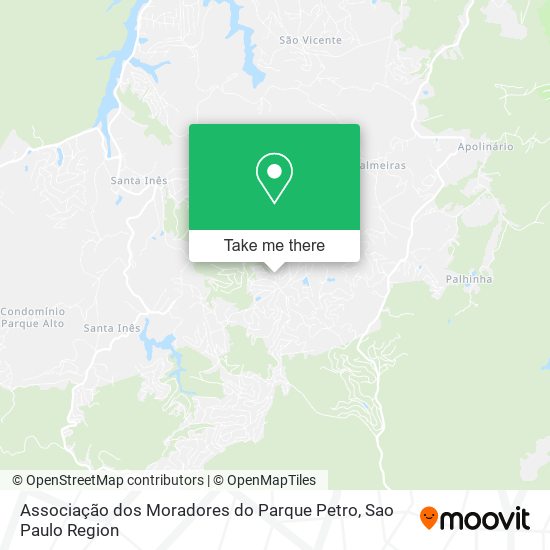 Mapa Associação dos Moradores do Parque Petro