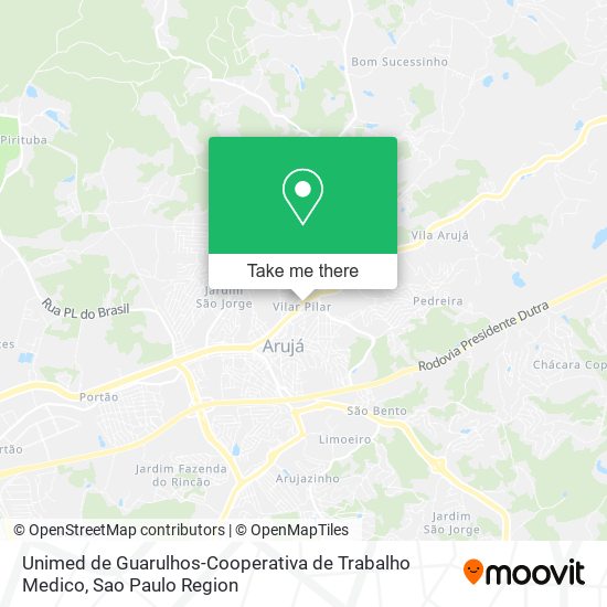 Unimed de Guarulhos-Cooperativa de Trabalho Medico map