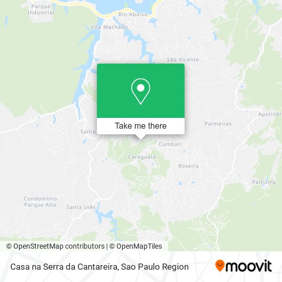 Casa na Serra da Cantareira map