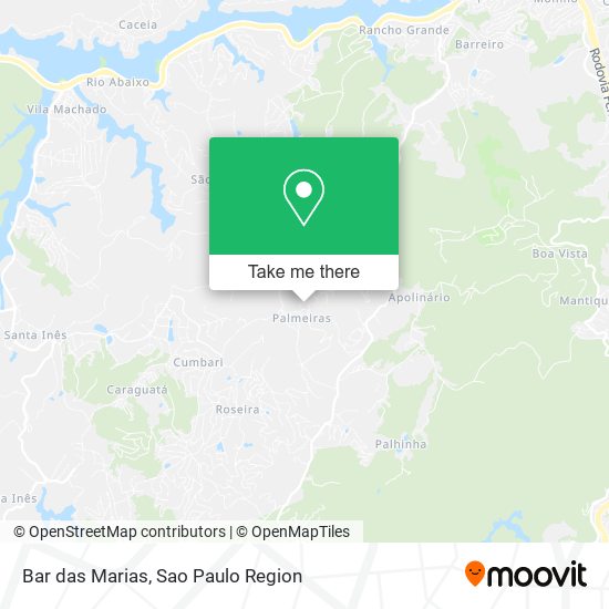 Mapa Bar das Marias