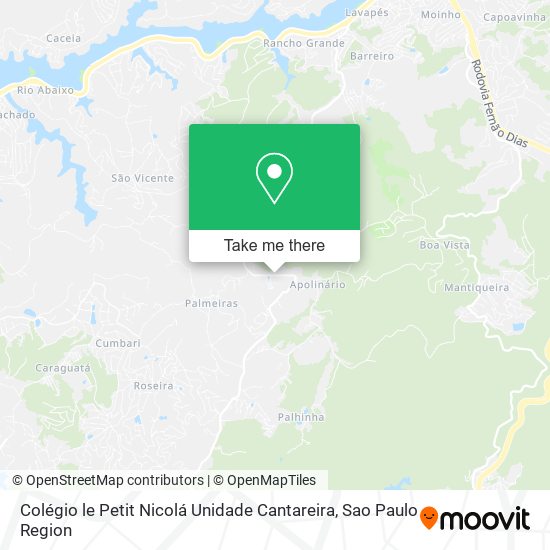 Colégio le Petit Nicolá Unidade Cantareira map