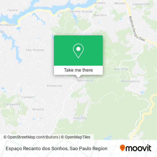 Espaço Recanto dos Sonhos map