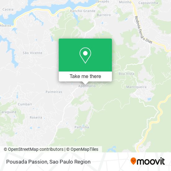 Pousada Passion map