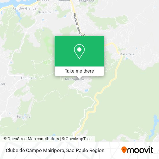 Mapa Clube de Campo Mairipora