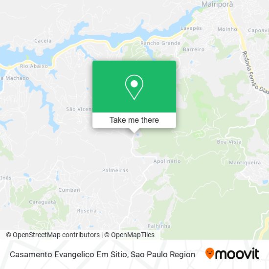 Casamento Evangelico Em Sitio map