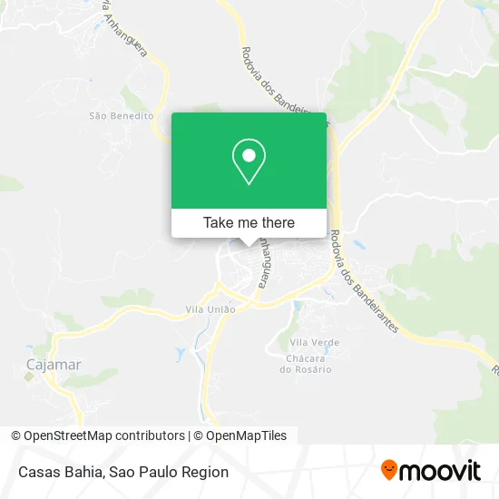 Casas Bahia map