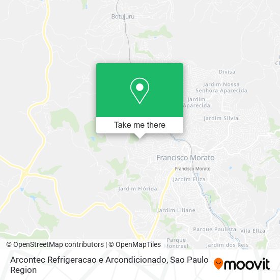 Mapa Arcontec Refrigeracao e Arcondicionado