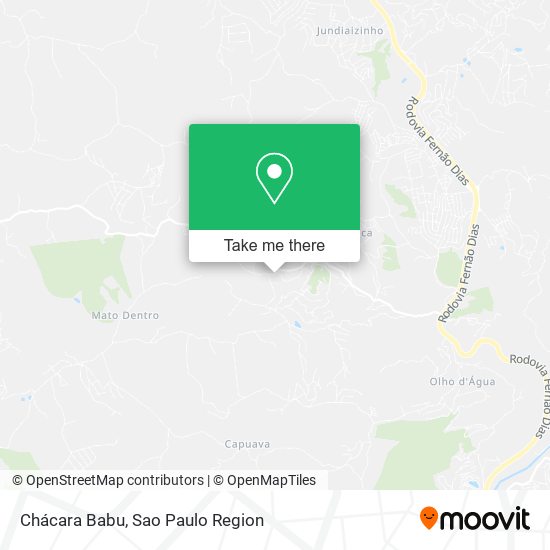 Mapa Chácara Babu