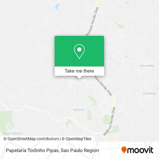 Papelaria Todinho Pipas map