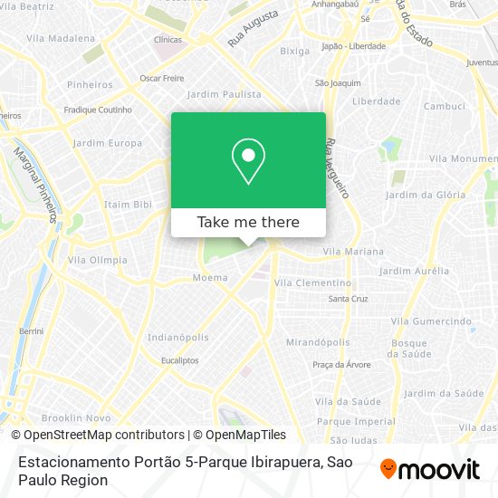 Estacionamento Portão 5-Parque Ibirapuera map