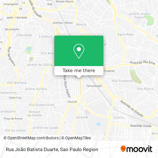 Mapa Rua João Batista Duarte