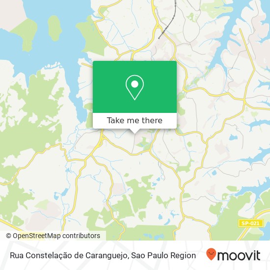 Rua Constelação de Caranguejo map