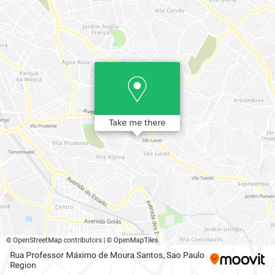 Rua Professor Máximo de Moura Santos map