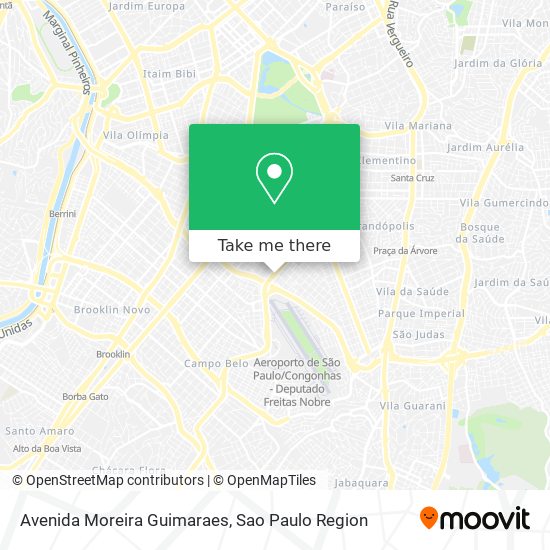 Mapa Avenida Moreira Guimaraes