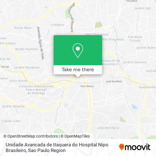Unidade Avancada de Itaquera do Hospital Nipo Brasileiro map