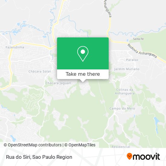 Rua do Siri map