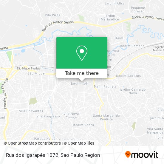 Mapa Rua dos Igarapés 1072