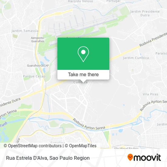 Rua Estrela D'Alva map